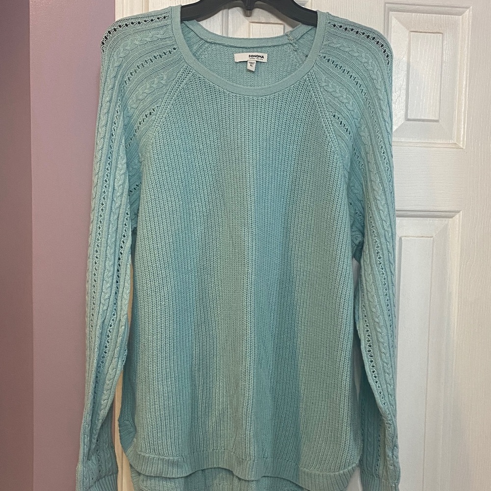 Sonoma Light Blue Crew Neck Sweater